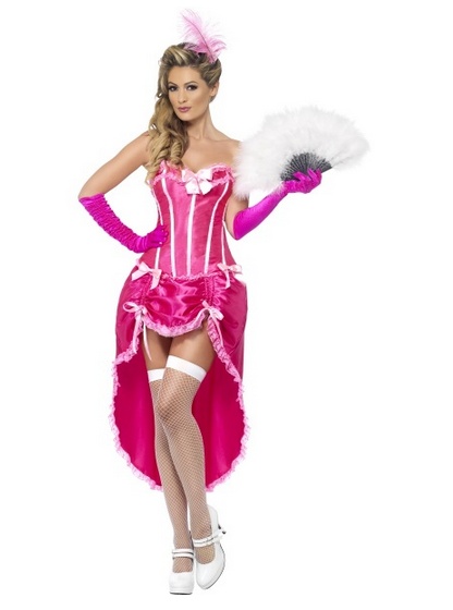 Kostým tanečnice Burlesque - ružový