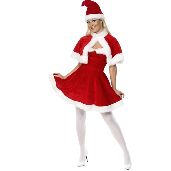 Kostým Miss Santa deluxe