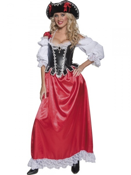 Kostým - Pirátka dlhé šaty
