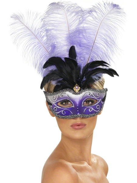 Benátska maska ​​Colombina - svetlá